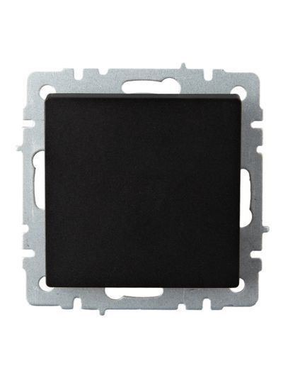 BRITE Выключатель 1-клавишный проходной 10А ВС10-1-6-БрЧ черный IEK