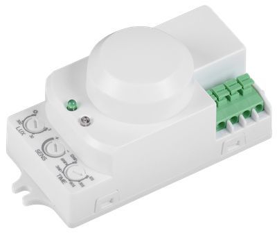 Датчик движения ДД-МВ201 1200Вт 360град 8м IP20 белый IEK