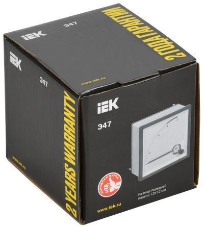 Амперметр Э47 6000/5А класс точности 1,5 72х72мм IEK