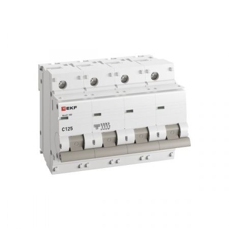 Выкл.автом.  4П 125А (C) 10kA ВА 47-100 EKF PROxima