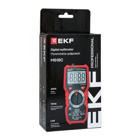 Мультиметр цифровой MS18C EKF Professional