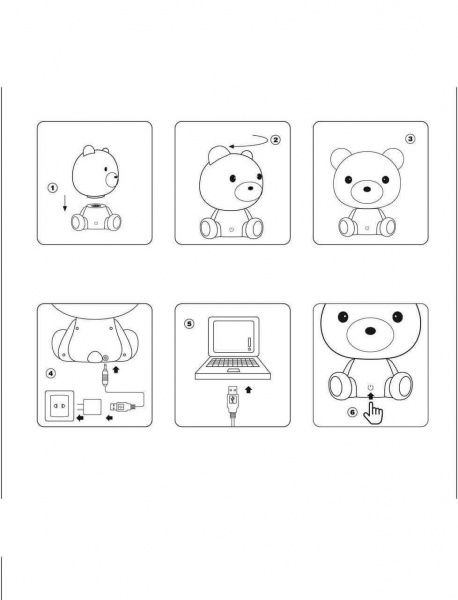 Настольная лампа Lucide Dodo Bear 71590/03/31