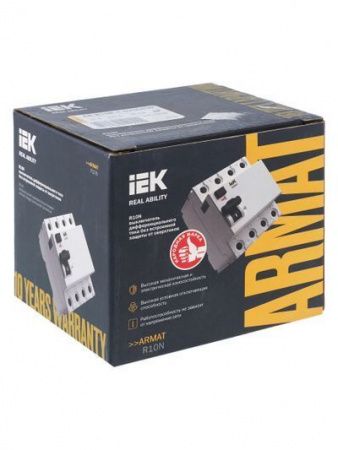 ARMAT Выключатель дифференциального тока R10N 4P 25А 30мА тип AC IEK