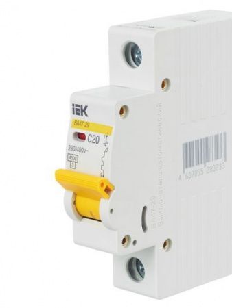 KARAT Автоматический выключатель ВА47-29 1P C 20А 4,5кА IEK