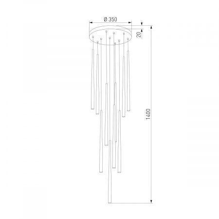 Подвесная люстра TK Lighting 10110 Piano