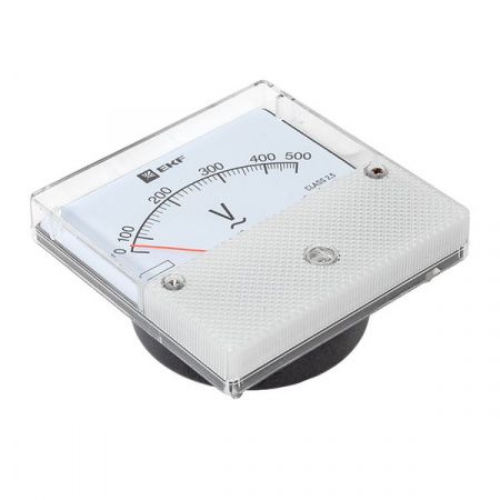 Вольтметр VMA-801 аналоговый на панель (80x80) круглый вырез 500В прямое подкл. EKF PROxima