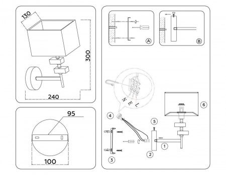 Бра Ambrella Light High Light Classic LH71335