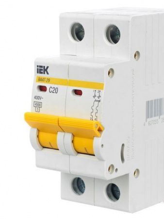KARAT Автоматический выключатель ВА47-29 2P C 20А 4,5кА IEK