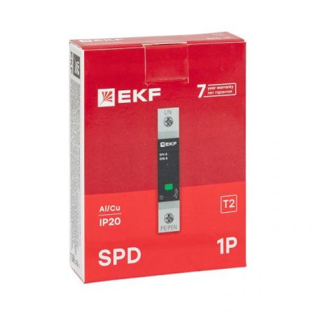 Ограничитель импульсных напряжений ОПВ-B/1P In 30кА 440В с сигн. EKF PROxima