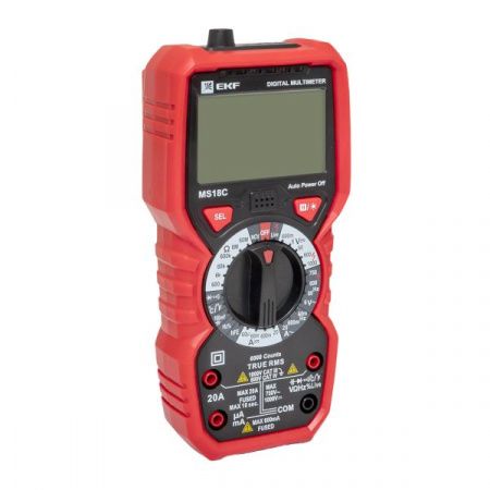 Мультиметр цифровой MS18C EKF Professional