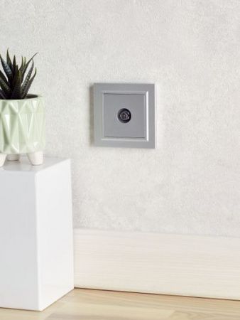 BRITE Рамка 1-местная IP44 РУ-1-БрА-44 алюминий IEK