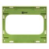 Стокгольм Рамка для розетки 2-местная белая с линией цвета зеленый EKF PROxima