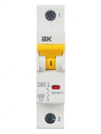KARAT Автоматический выключатель ВА47-60M 1P C 63А 6кА IEK