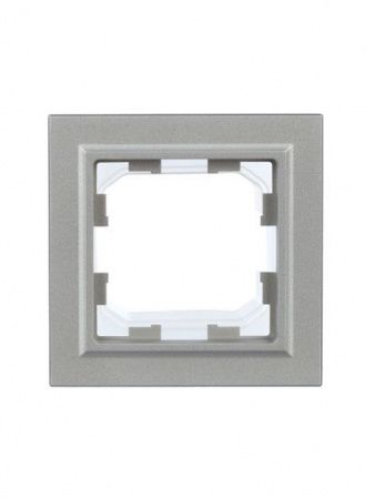 BRITE Рамка 1-местная IP44 РУ-1-БрА-44 алюминий IEK