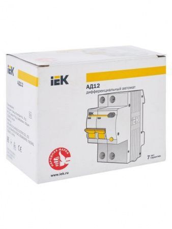 KARAT Дифференциальный автомат АД12 2P 20А 30мА тип AC IEK